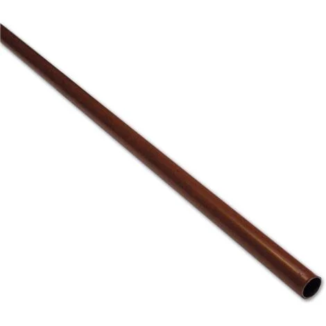 Tubo Asta per Armadio Tondo 18 mm colore Marrone Lunghezza 3 metri
