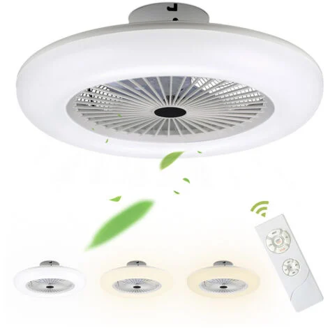 Ventilatore a lampadario Ventilatore da soffitto leggero Silenzioso ventilatore LED regolabile per camera da letto