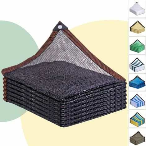 Vela ombreggiante 3x4m con effetto ombreggiante al 50%, rete ombreggiante, protezione UV, rete traspirante, rete rinfrescante, rete per balcone, rete da giardino, rete frangivento