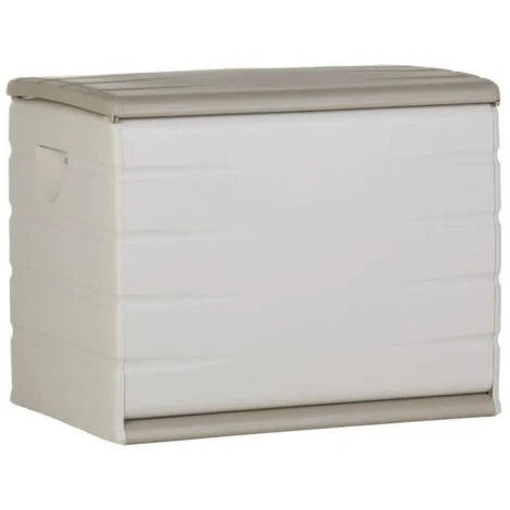 Coffre PLASTIKEN 260L Interno/Esterno Funzionale ed Estetico Serratura con Ruote Beige