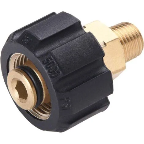 Adattatore per idropulitrice, M22 femmina metrica a 1/4" NPT maschio, 5000 PSI