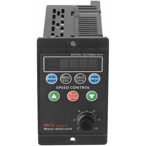 Convertitore di frequenza per motori trifase con ingresso monofase 220 V – display digitale a 4 cifre – multicolore tipo