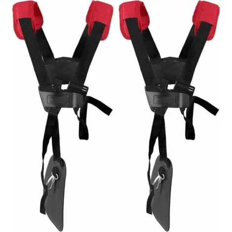 Pacchi Cintura Decespugliatore Universale - Tracolla Decespugliatore Professionale Trimmer Strap per STIHLDecespugliatore Brush Cutter.Eccetera（Nero Rosso）
