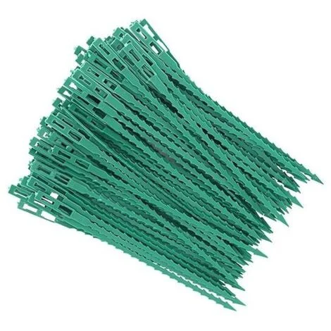 80 pali per pomodori, supporti regolabili per piante e fascette in plastica per giardinaggio e fai da te.