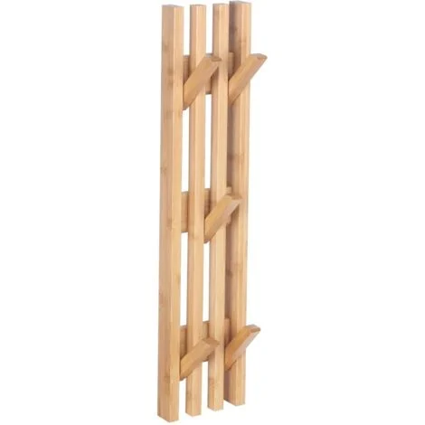 Appendiabiti da parete in bambù per il bagno BEGRYF 60x14x3,5
