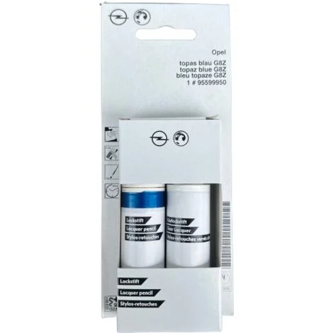 Vernice ritocco originale 2 in 1 per OPEL G8Z: Vernice auto + Trasparente 2x12 ml
