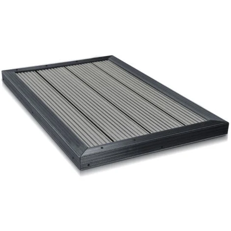 SWANEW WPC pavimento elemento doccia campeggio SPA pannello pavimento antiscivolo pannello pavimento antracite
