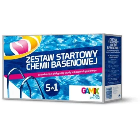 KIT DI INIZIALE PER LA CHIMICA DELLA PISCINA 5 IN 1 - GAMIX