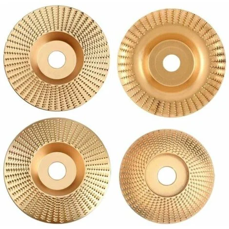 4 pezzi di dischi per smerigliatrice per legno, dischi abrasivi per legno, dischi per smerigliatura in carburo di tungsteno per modellare, smerigliare e tagliare - compatibili con smerigliatrici angol