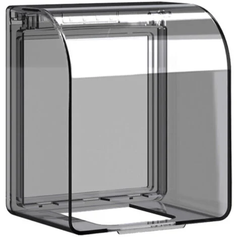 KZQ Protezione impermeabile per spina tipo 86, 12,2 × 10,8 × 7,3 cm, copertura impermeabile per presa di corrente, copertura per interruttore, per bagni e cucine.