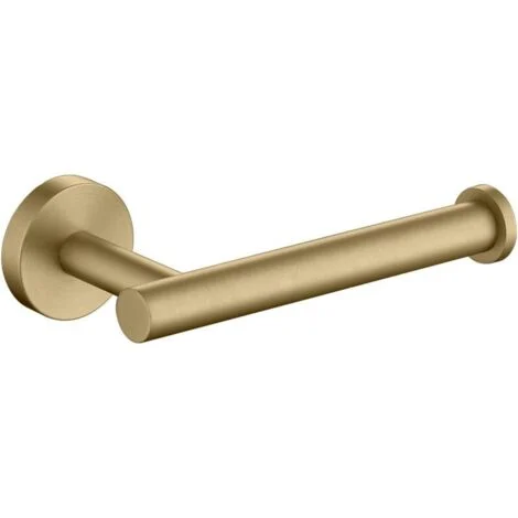 Porta carta igienica KZQ in acciaio inox SUS304 spazzolato oro, moderno porta carta igienica rotondo, montaggio a parete, dispenser di carta igienica da 5 pollici per bagno, porta carta igienica per c