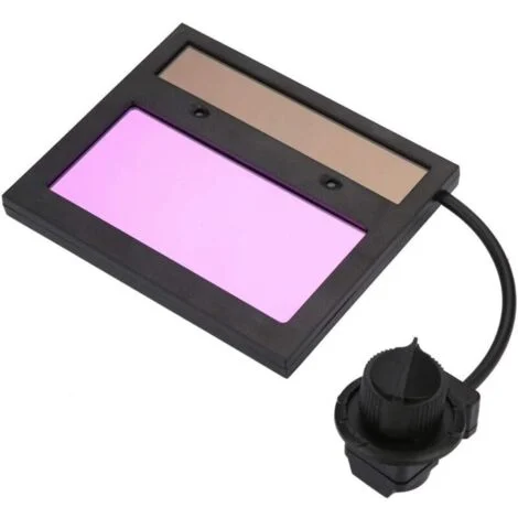 Lente di ricambio per maschera di saldatura con pannello solare e lente di oscuramento automatico per saldatura KZQ da 110x90 mm.
