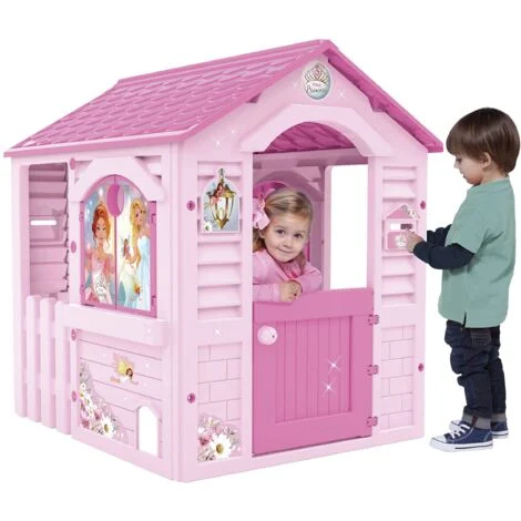 - La casa della principessa rosaEsterno della casa BambinoCasetta da gioco per bambiniRobusto e durevole con facile montaggio +24 mesiRosa (89613)