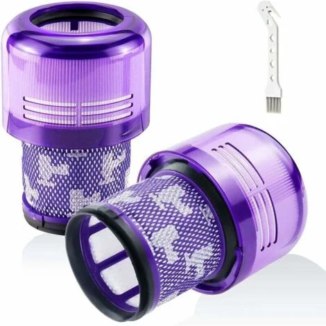 Confezione da 2 filtri per aspirapolvere senza fili Dyson V11 Absolute Extra Pro, V11 Torque Drive Animal, V15 Detect SV14 SV17 SV22 Filtro di ricambio lavabile Hepa Sostituisce DY-970013-02, DEBUNS