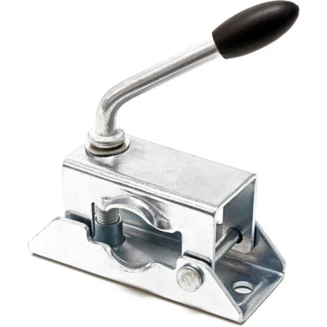 Wiltec Morsetto di blocco per servotimone con ruota Supporto di fissaggio per ruotino 35 mm