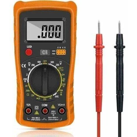 Multimetro digitale, multimetro digitale automatico, tester elettrico professionale, voltmetro/resistenza/continuità/diodi. Applicabile a laboratori, fabbriche, INHHUB