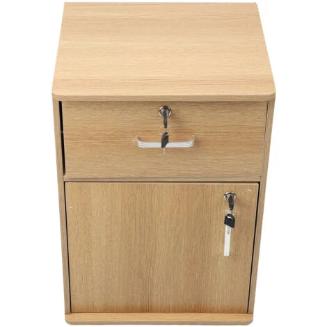 Classeur mobile verrouillable à 2 tiroirs con serratura, classeur métallique sous the Bureau per fascicoli A4, classeur mobile à roulettes per Bureau à domicile, design moderno ed elegante