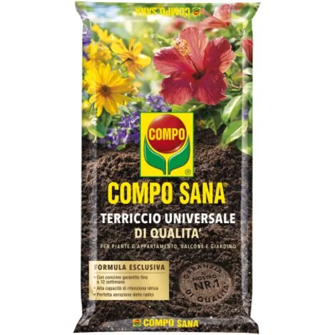 Compo SANA UNIVERSALE Terra Terriccio substarto concimato Turbo Radici 50 LT