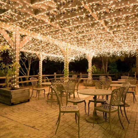 100M 600 luci a LED per carnevale, matrimonio, esterno, interno, giardino, illuminazione