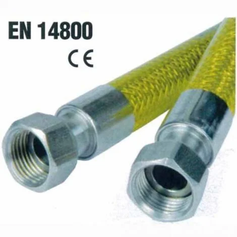 TUBO FLESSIBILE GAS GPL E METANO PIANI COTTURA DA 1MT