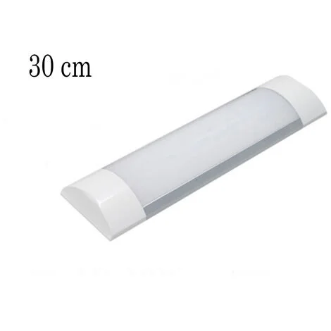 Plafoniera Led Soffitto 30cm Barra 4000K Luce Naturale 20W Collegabili in Serie
