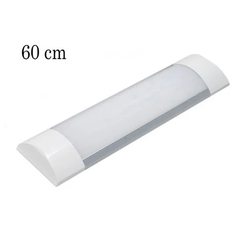 Plafoniera LED Soffitto 60cm 20w Luce Naturale Barra Led Applique Parete