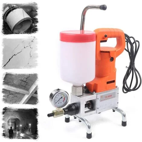Pompa di iniezione per infusione ad alta pressione, Macchina di compressione ad alta pressione, Sigillatura efficace, Resina poliuretanica ed epossidica, 720 W, 10.000 Pai
