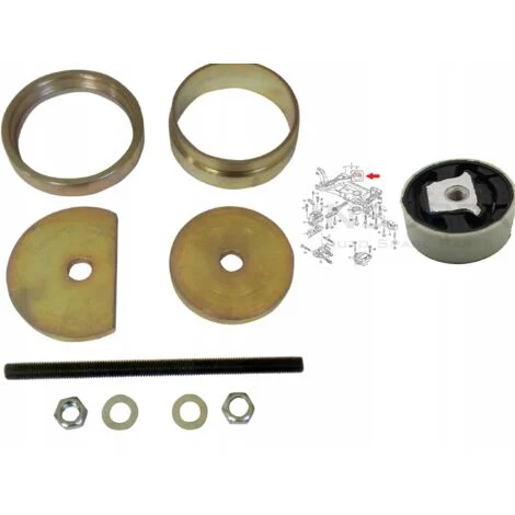 Estrattore per boccole del supporto motore anteriore VW Scirocco Touran