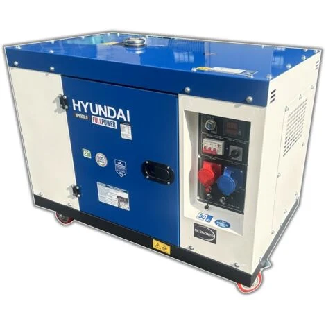 Generatore di corrente 8Kw Diesel Full Power Hyundai 65255 660cc 18HP