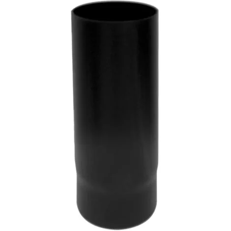Canna fumaria Tubo 0,5 mt DN 130smaltato nero 600 gradi stufa legna CE Made in Italy
