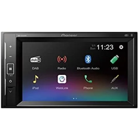 Pioneer DMH-A240DAB Monitor Autoradio Nero 200 W Bluetooth