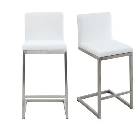 Sgabello cucina design contemporaneo con piedi di metallo (set di 2) STELLAR
