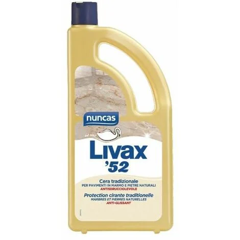 NUNCAS CERA PER MARMO E GRANIGLIA 1 LITRO LIVAX 52
