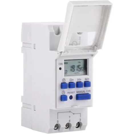 Timer LCD Programmatore elettrico settimanale Interruttore timer digitale 15A(220V)