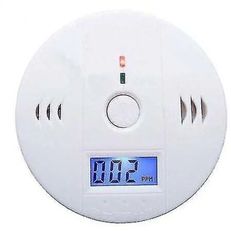 Rilevatore di monossido di carbonio, elevata stabilità e sensibilità, 10104 cm, ABS bianco
