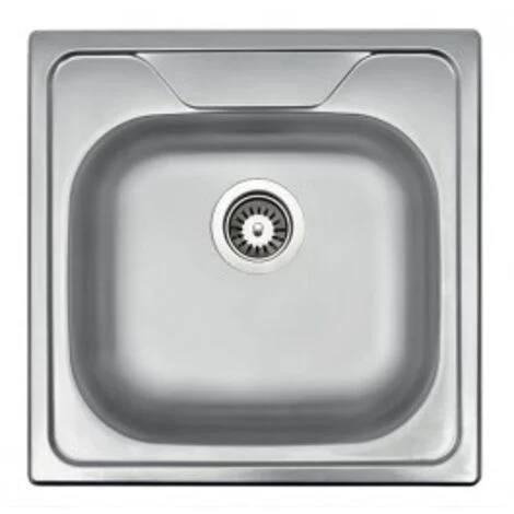 Apell OH501IPC Serie Oceano Lavello Acciaio inox prelucido da Incasso 1 Vasca Inox 50x50cm