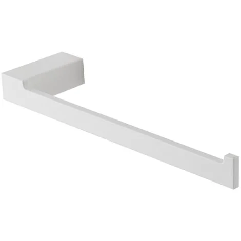 Porta salviette da muro in alluminio bianco Sky