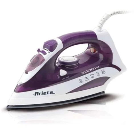 Ariete 6235 Steam Iron - Ferro da stiro con piastra in Ceramica - Vapore 25 gr/min - Colpo vapore 140 gr/min - vapore verticale - 2000 Watt