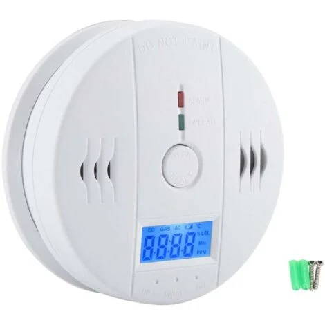 [NON UTILIZZATO] Rilevatore di monossido di carbonio digitale LCD per uso domestico, allarme CO, sensore di CO, monitor