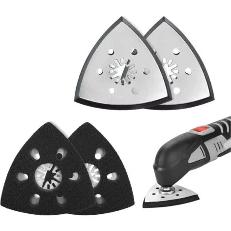pezzi di platorello triangolare per levigatrice, platorello per levigatrice Parkside, platorello triangolare per levigatrice, accessorio multiutensile Parkside, platorello triangolare per levigatrice