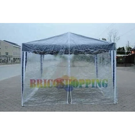 Copertura Top In Pvc Per Gazebo 3x3 Fisso Pieghevole Richiudible Impermeabile