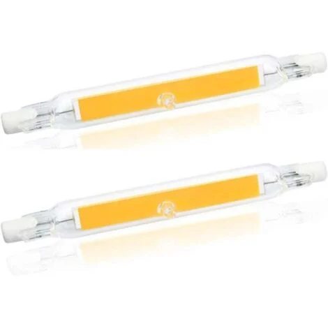 Lampadina LED R7s 78MM da 5W J78 a filamento COB, 500 lumen a 360 gradi, equivalente a una lampadina alogena da 30W, 48W e 50W, perfetta per casa, cucina, stanza, balcone, ufficio ecc. (2 pezzi, luce