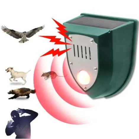 Dispositivo repellente per animali, repellente per animali ad ultrasuoni a carica solare
