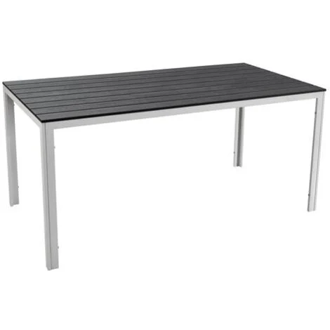 Amicasa Tavolo Roma 156x78cm Bianco-Grigio