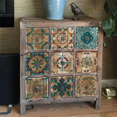 Piastrelle Adesive 20x20 Alzatina Adesiva Stile Industriale per Cucina in Mattoni, 24 Pezzi Adesivi da Parete Piastrelle Adesive per Bagno Cucina con Motivi di Piastrelle Piastrella Murale Adesiva in