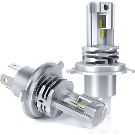 Lampadina LED H4, bianco 6500 K, per kit lampadine per fari di conversione abbaglianti/anabbaglianti per auto da 24 V. (2 pezzi)