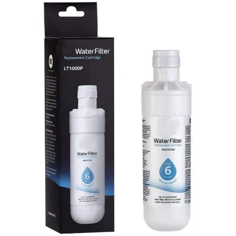 LG LT1000P – Filtro dell'acqua sostitutivo per frigorifero da 6 mesi/200 galloni (NSF42, NSF53 e NSF401) ADQ74793501, ADQ75795105 o AGF80300704, bianco