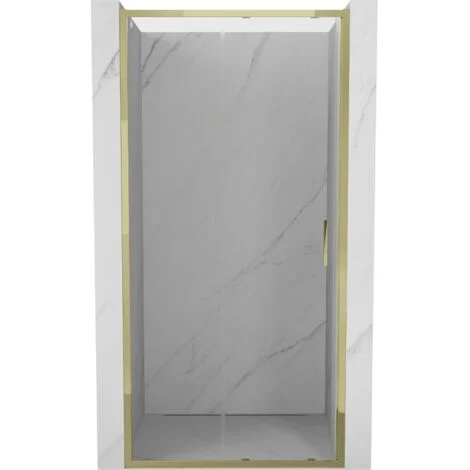 Mexen Exo porte doccia scorrevoli 105 cm, trasparente, oro - 8151-105-000-50-00