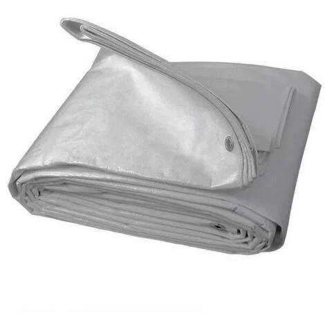 Telo occhiellato PE 4 x 6 m. 200 gr. uso alimentare grigio