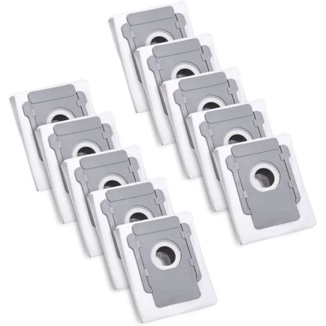 10 sacchetti per aspirapolvere per iRobot Roomba i7 i7+ i3 i3+ i4 i4+ i6 i6+ j7 j7+ i8 i8+S9 S9+ E5 E6 E7 Clean Base, accessorio per sacchetto antipolvere di ricambio
